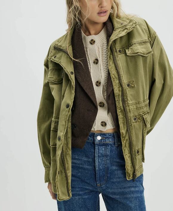 Free People Jackets & Blazers - Free People We The Free Arya Utility Jacket Women's Size M Oversized